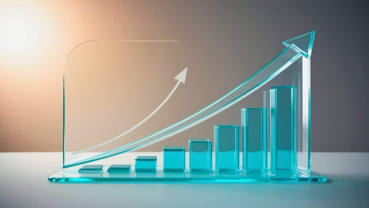 graphique croissance ascendante référencement SEO marketing digital
